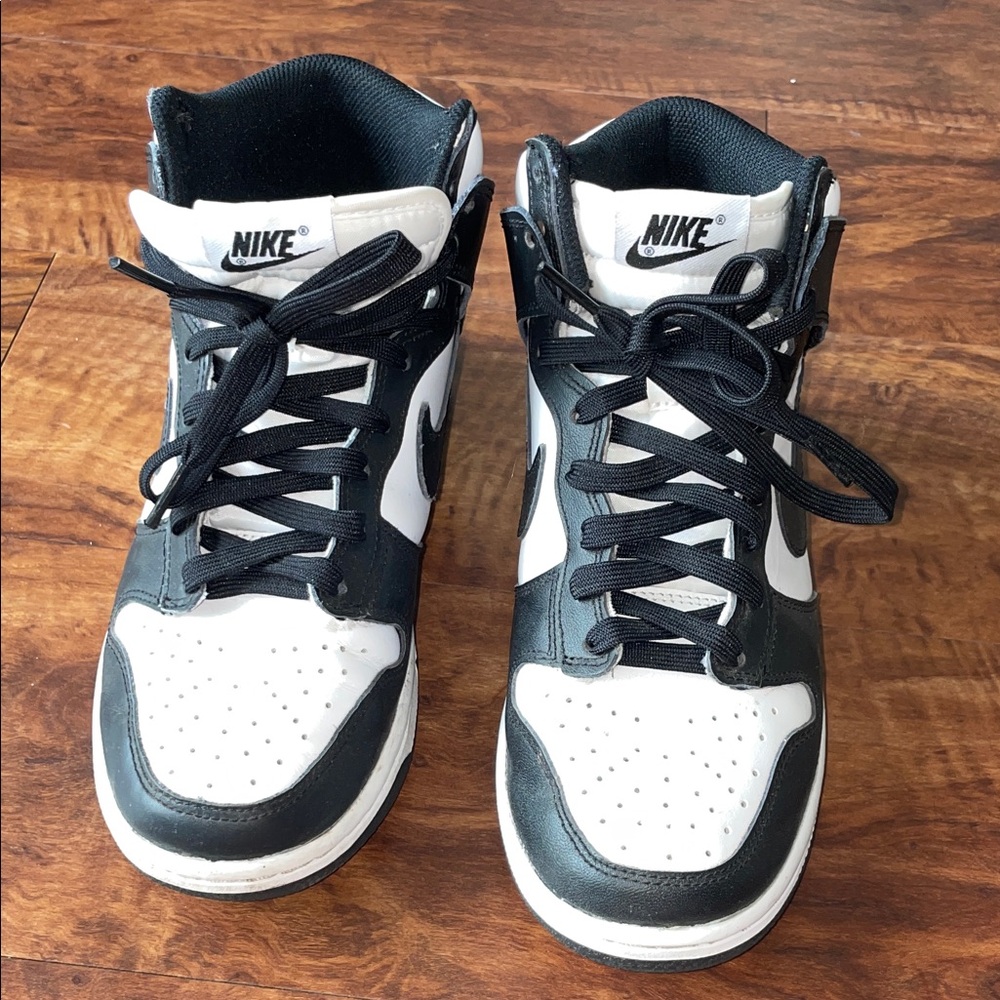 Nike Black and White High-Tops Dunks Oreo
